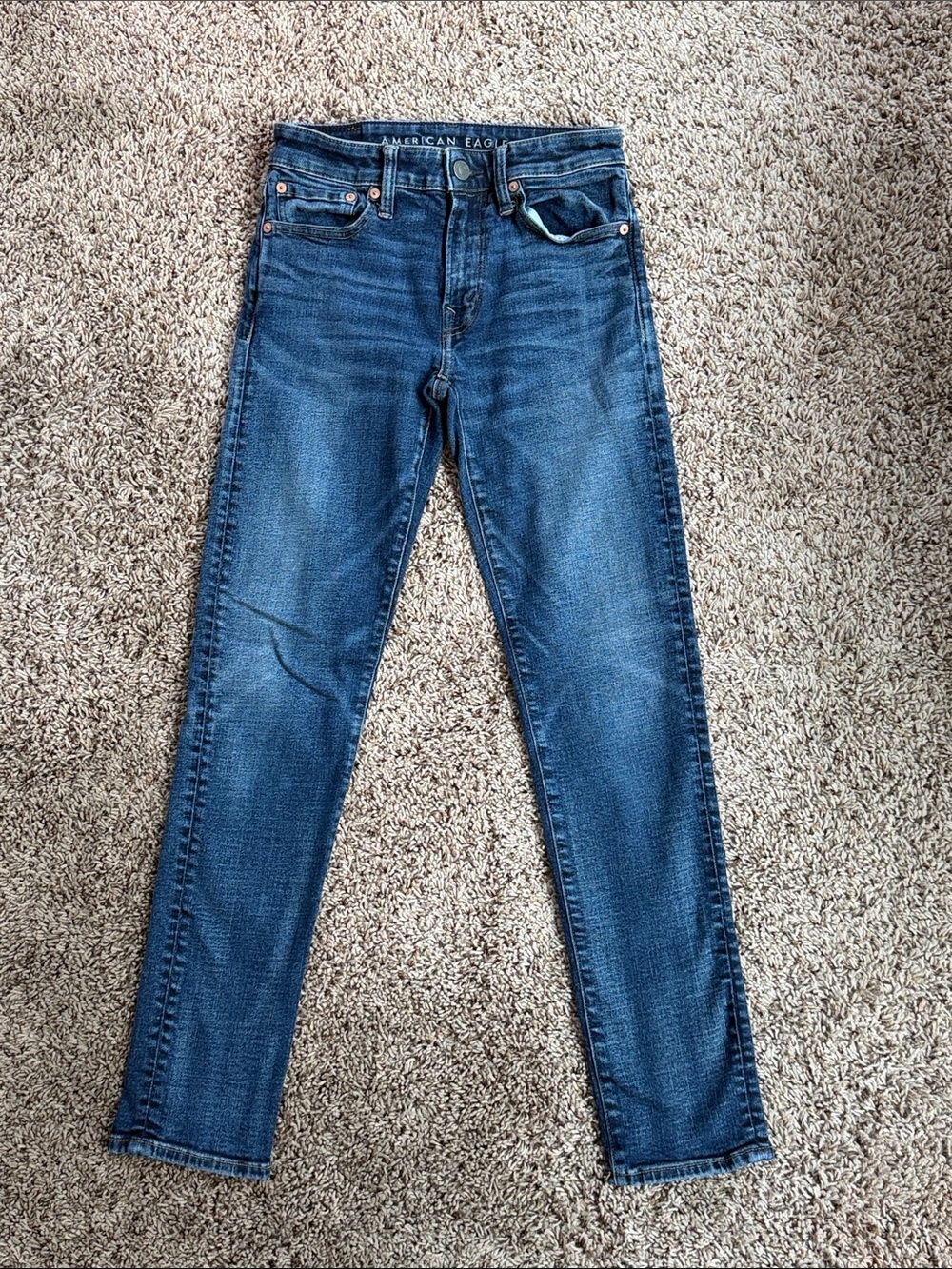 American Eagle Outfitters Slim Straight Dark Blue Men's Jeans